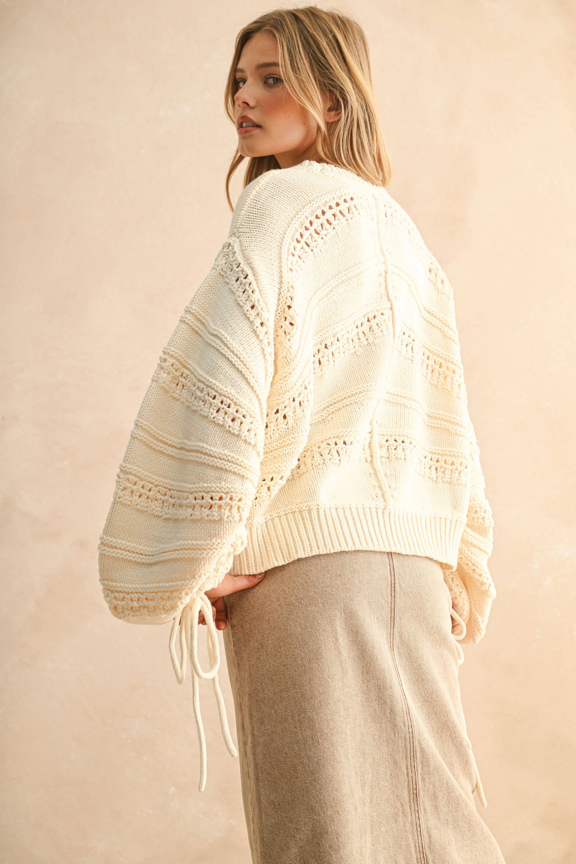 GRACE LONG SLEEVE SWEATER TOP