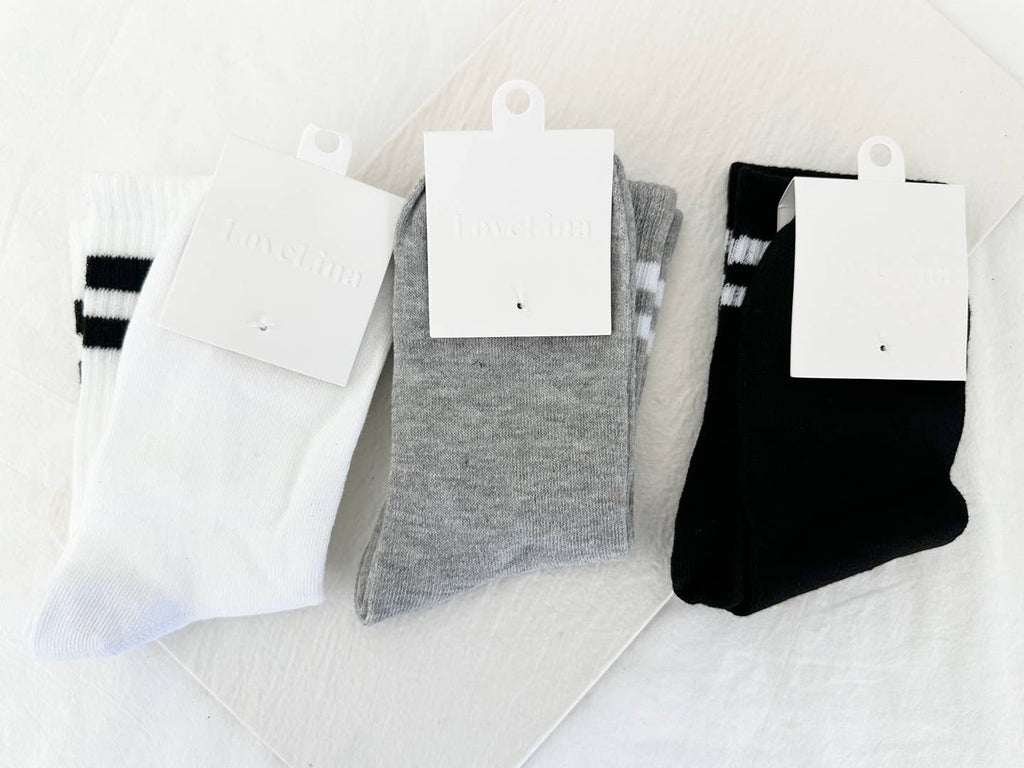 Classic Sporty Crew Socks - JUKA