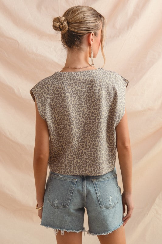 Vintage Leopard Vest Top