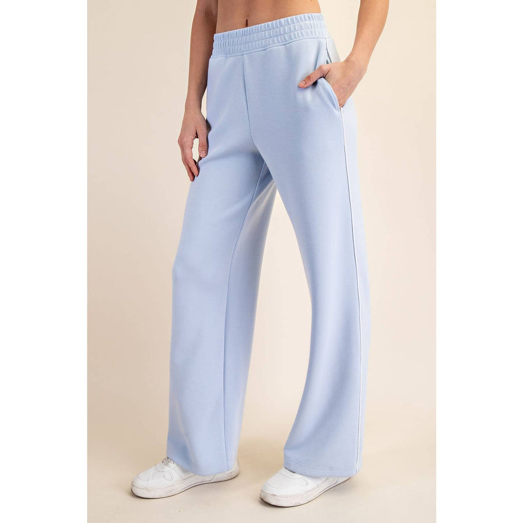 MODAL SCUBA PIPING STRAIGHT PANT
