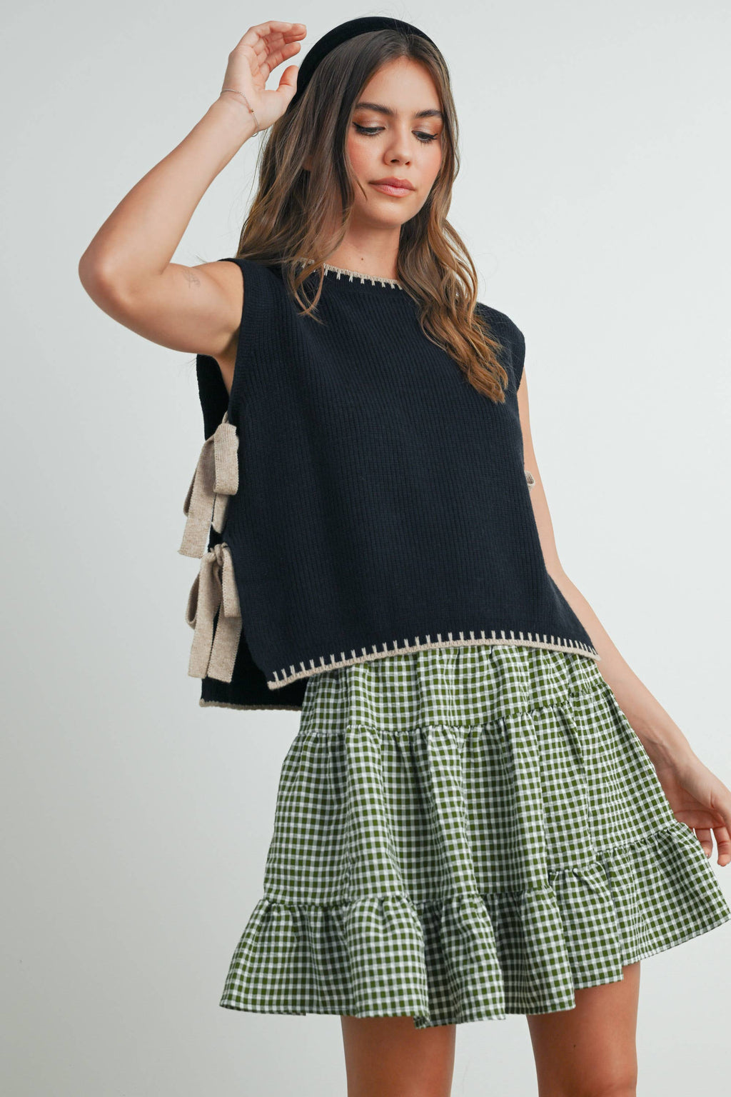 Mock Neck Sleeveless Sweater