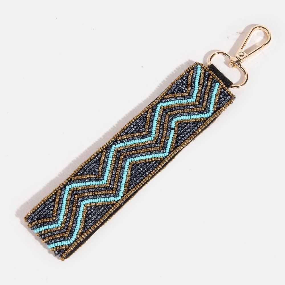 Boho Evil Eye Beaded Keychain