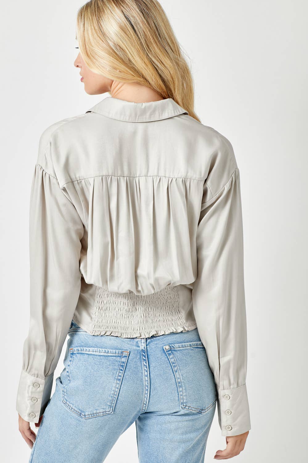 Lexi Smocked Back Shirt