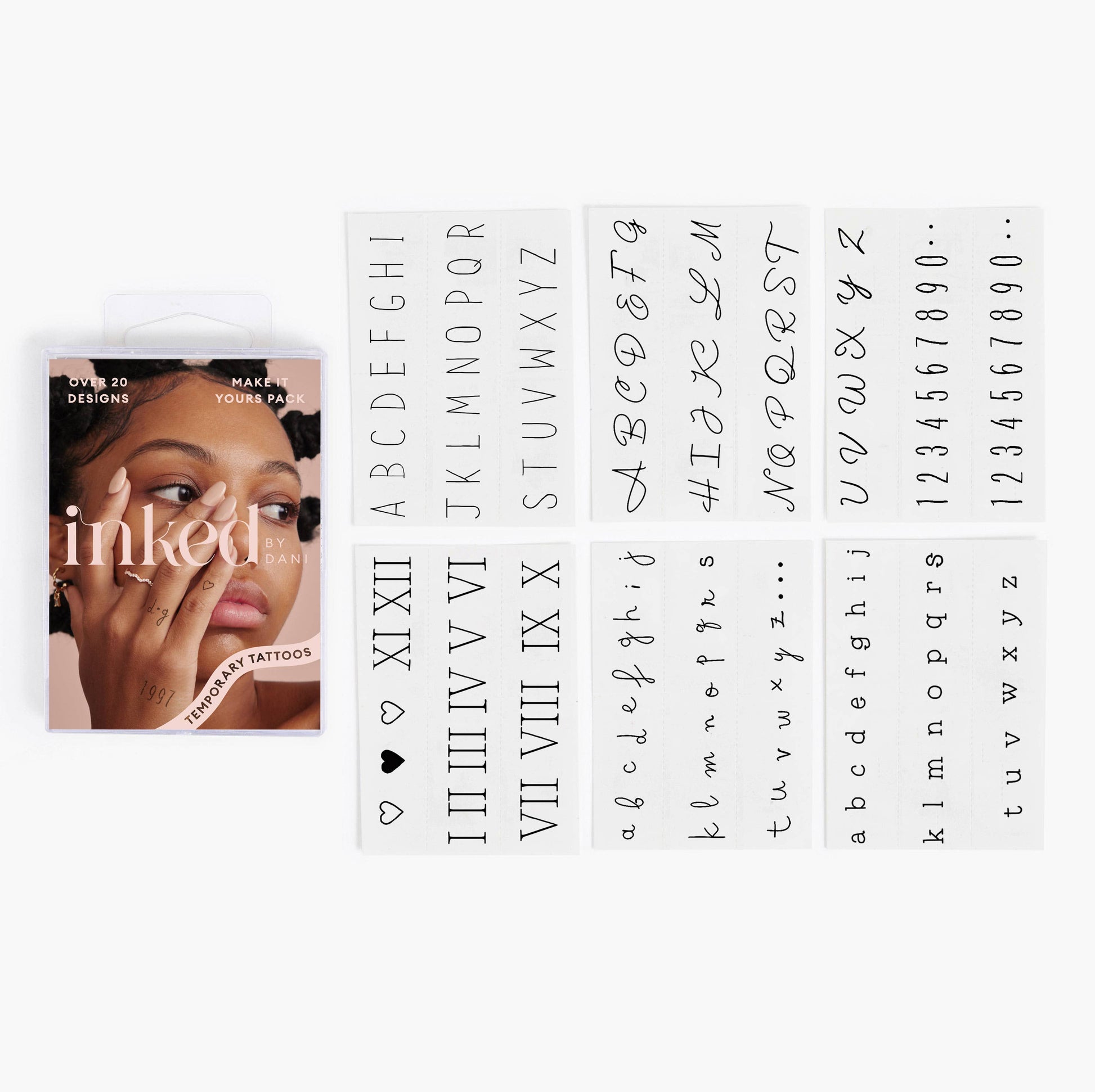 Ink'd Make It Yours Temporary Tattoo Pack