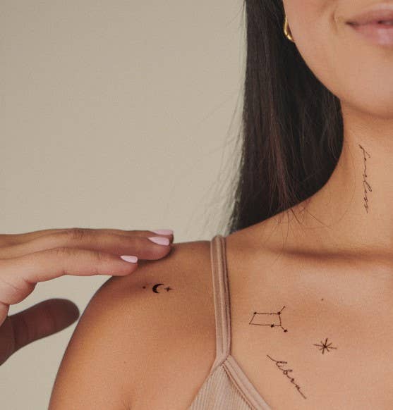 Ink'd Zodiac Collection: Air Signs Temporary Tattoo Pack