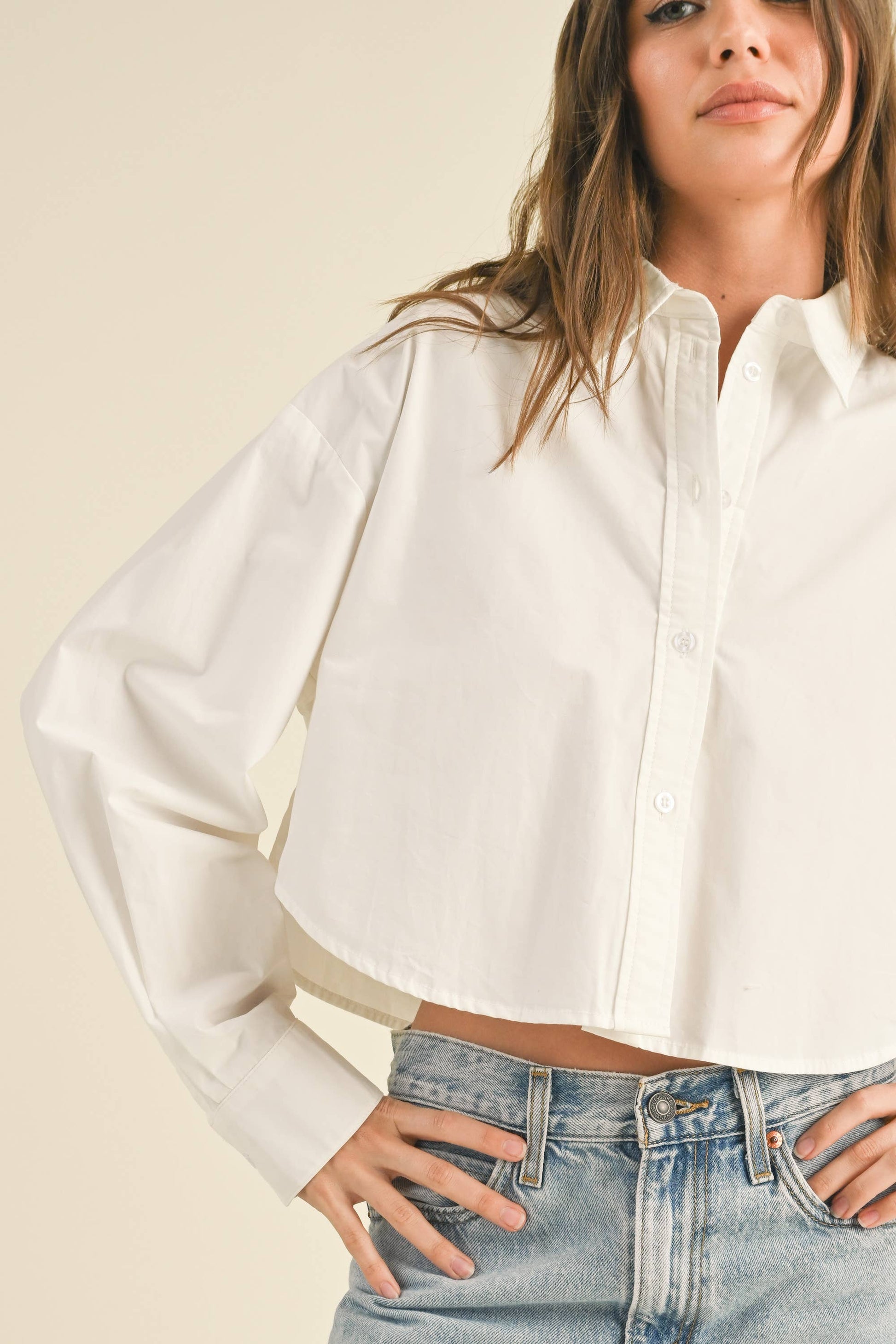 CROPPED BUTTONDOWN SHIRT