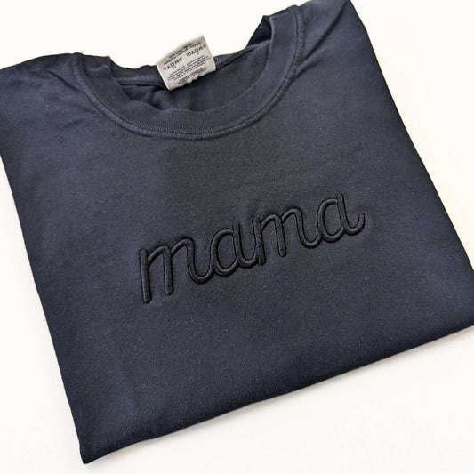 Embroidered Mama Puff Shirt