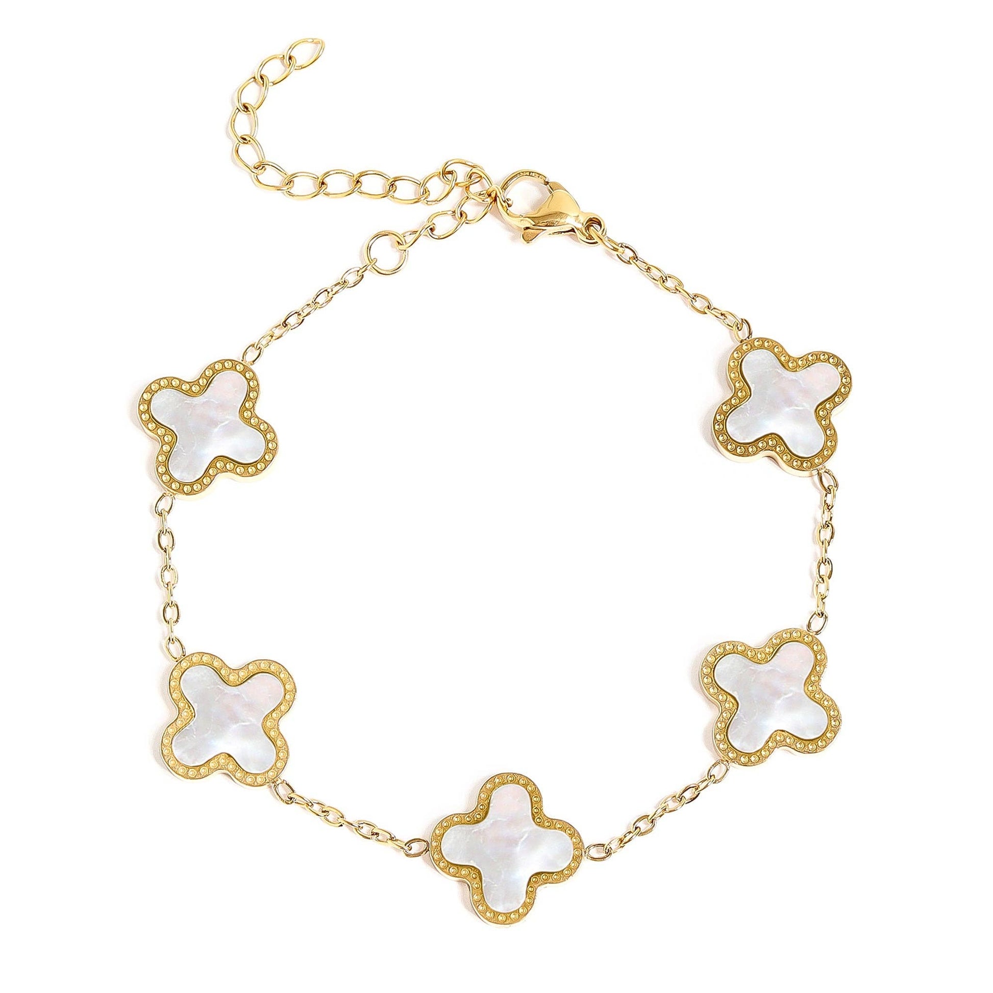 Lucky Clover Charm Bracelet