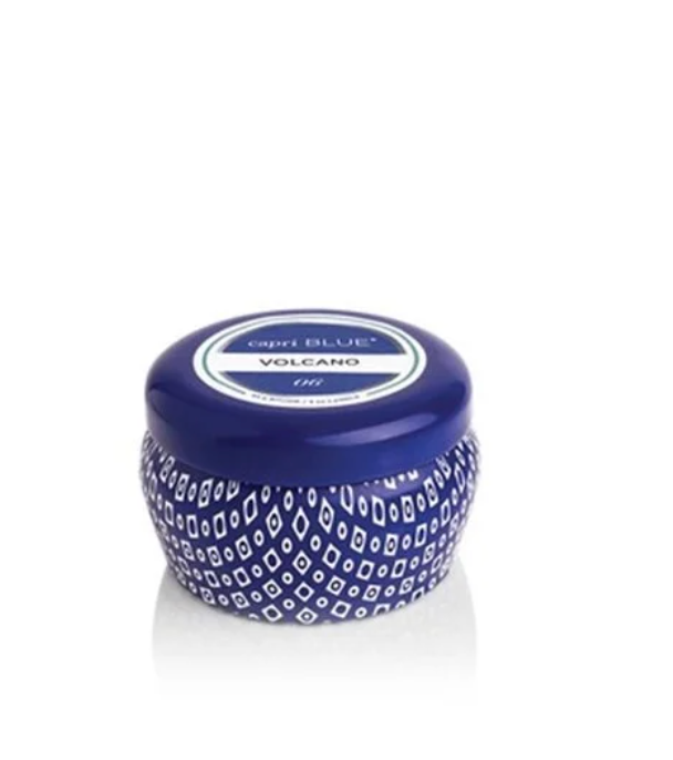 Blue Capri Blue Printed Mini Tin, Volcano 3 OZ