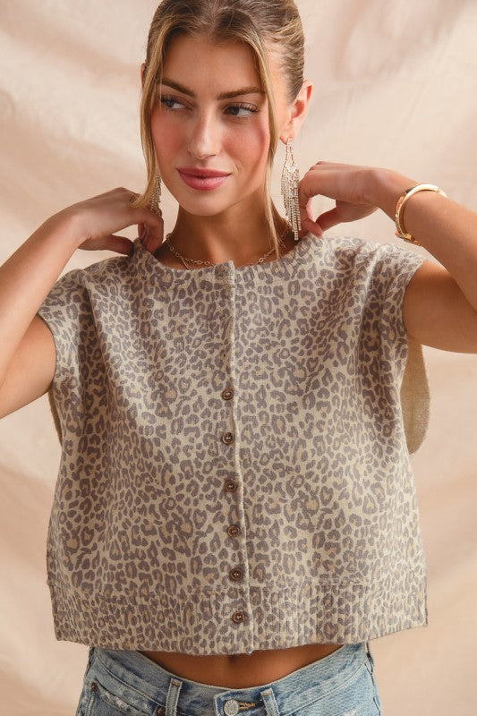 Vintage Leopard Vest Top