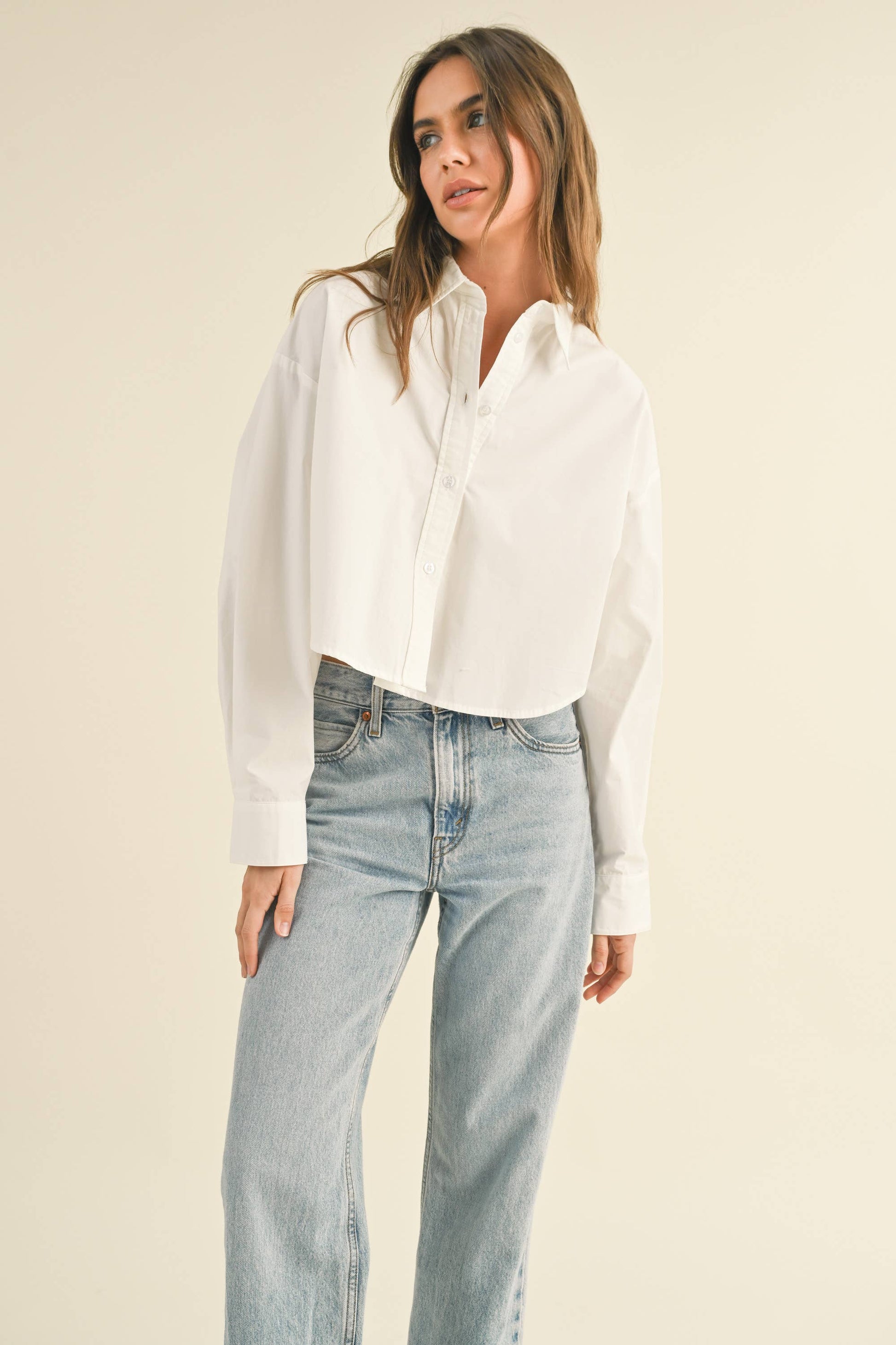 CROPPED BUTTONDOWN SHIRT