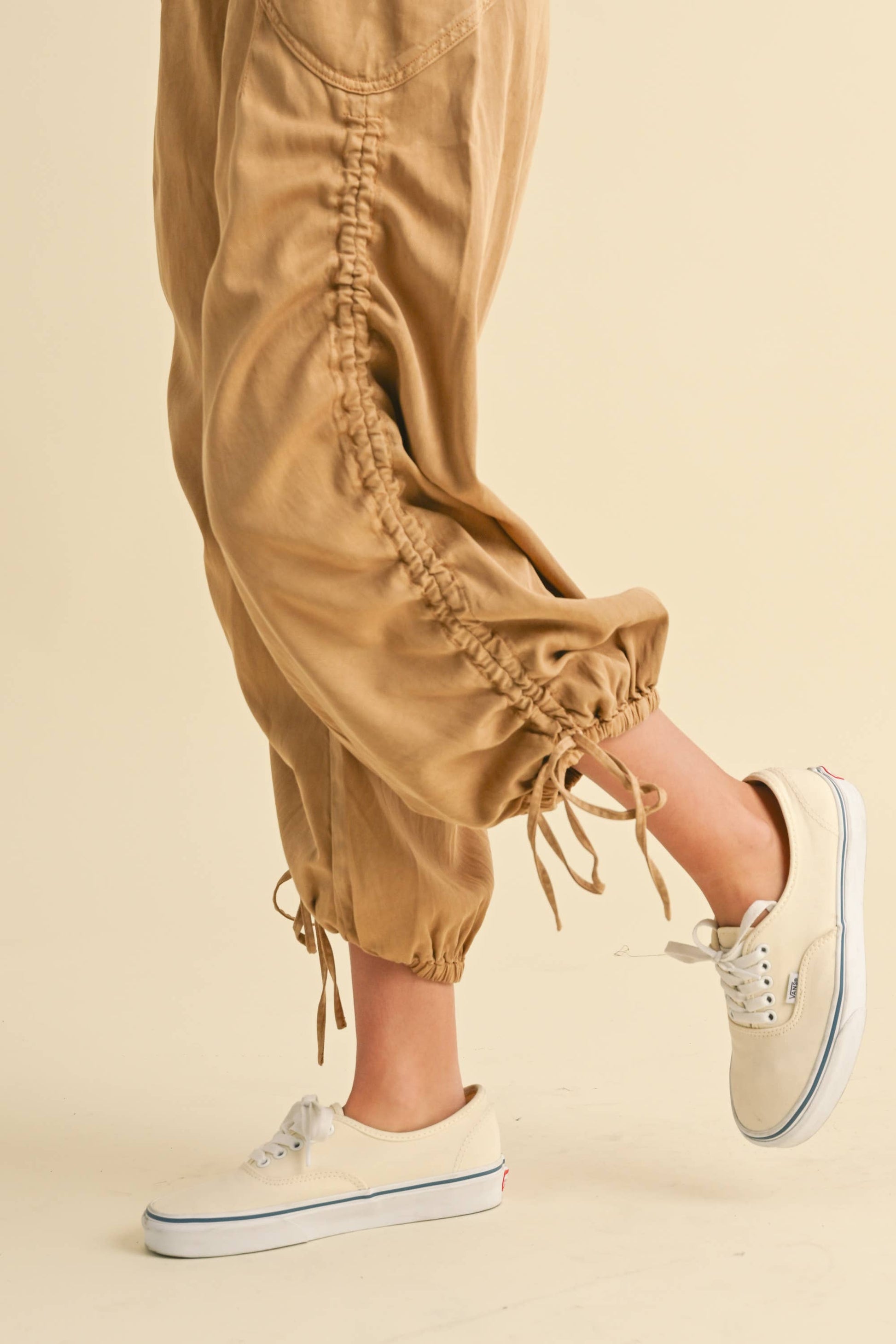 WASHED DRAWSTRING PANTS