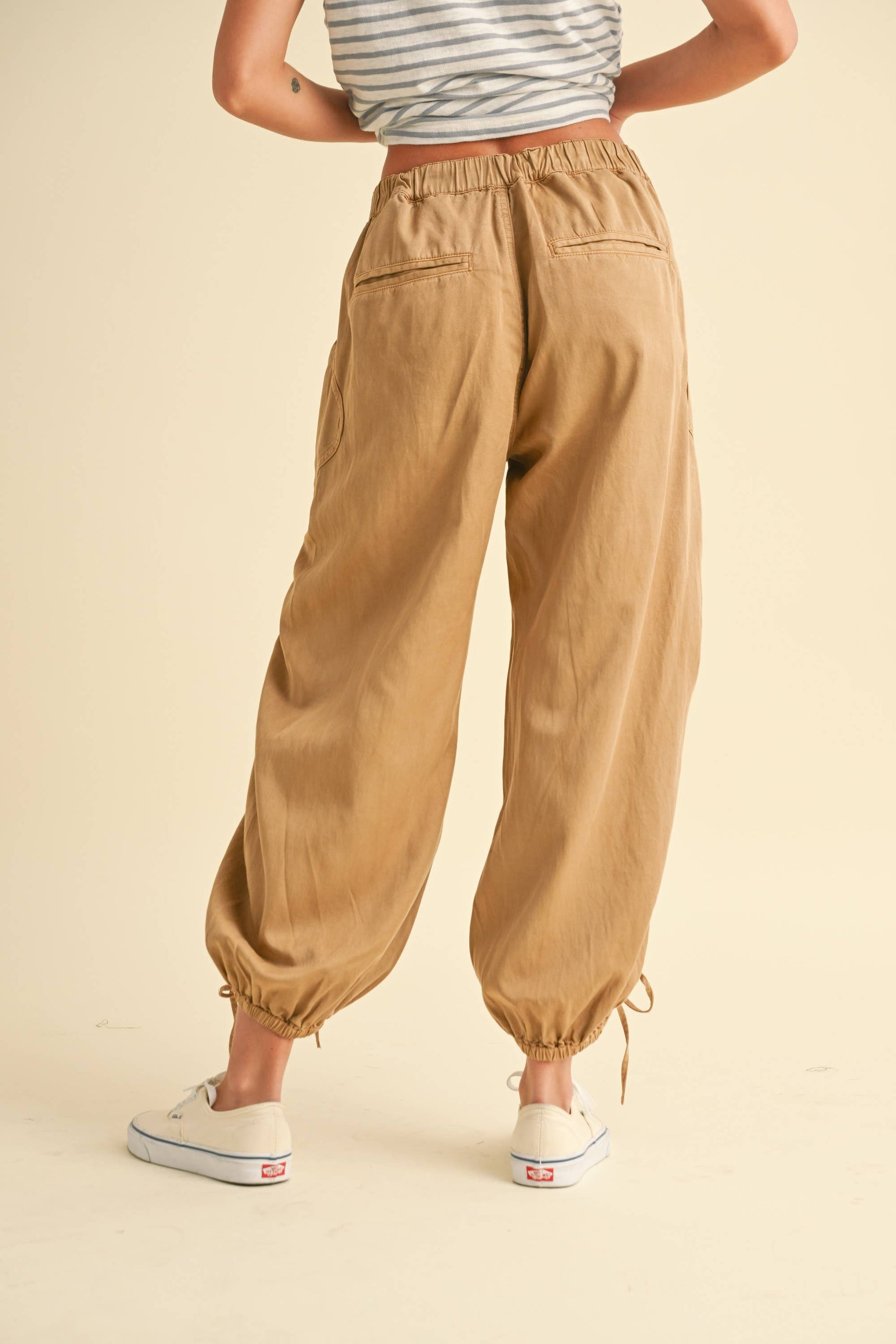 WASHED DRAWSTRING PANTS