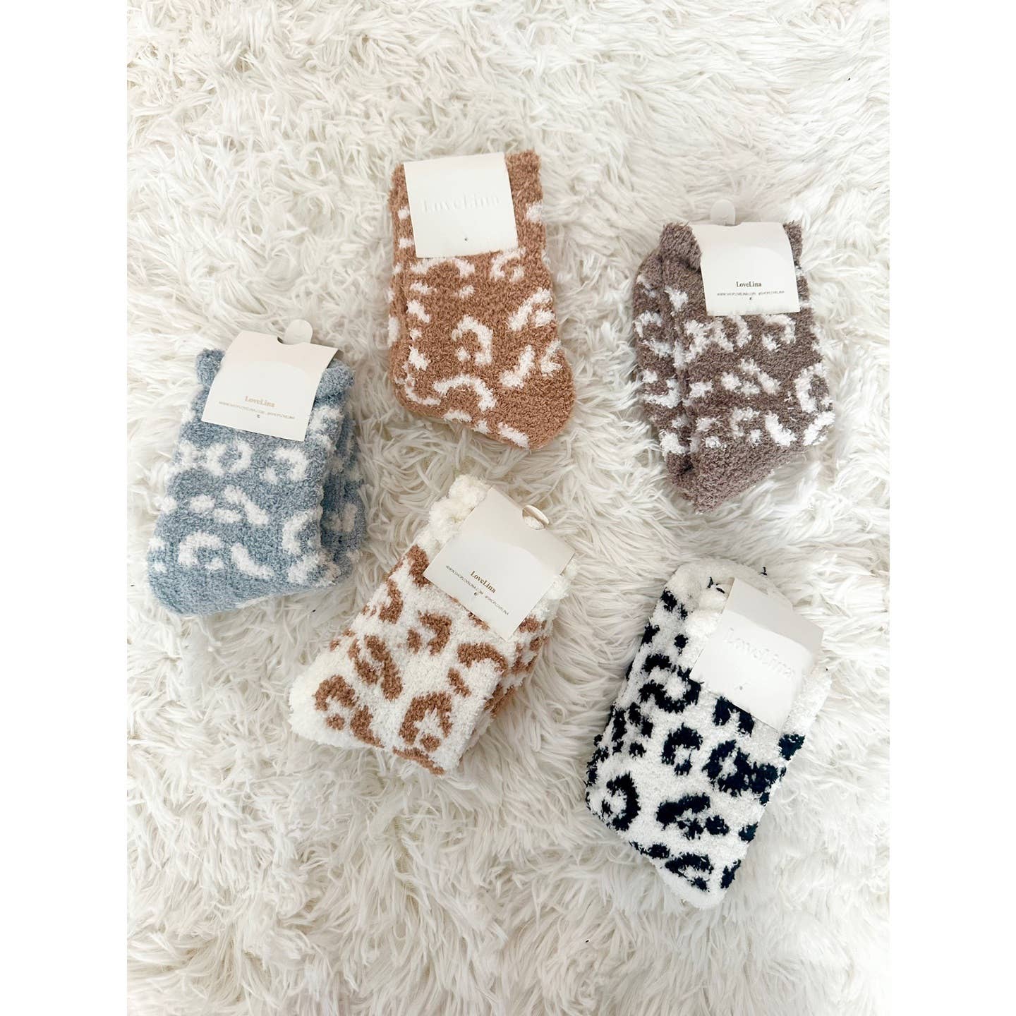 Assorted Leopard Print Socks for Women - JAMI