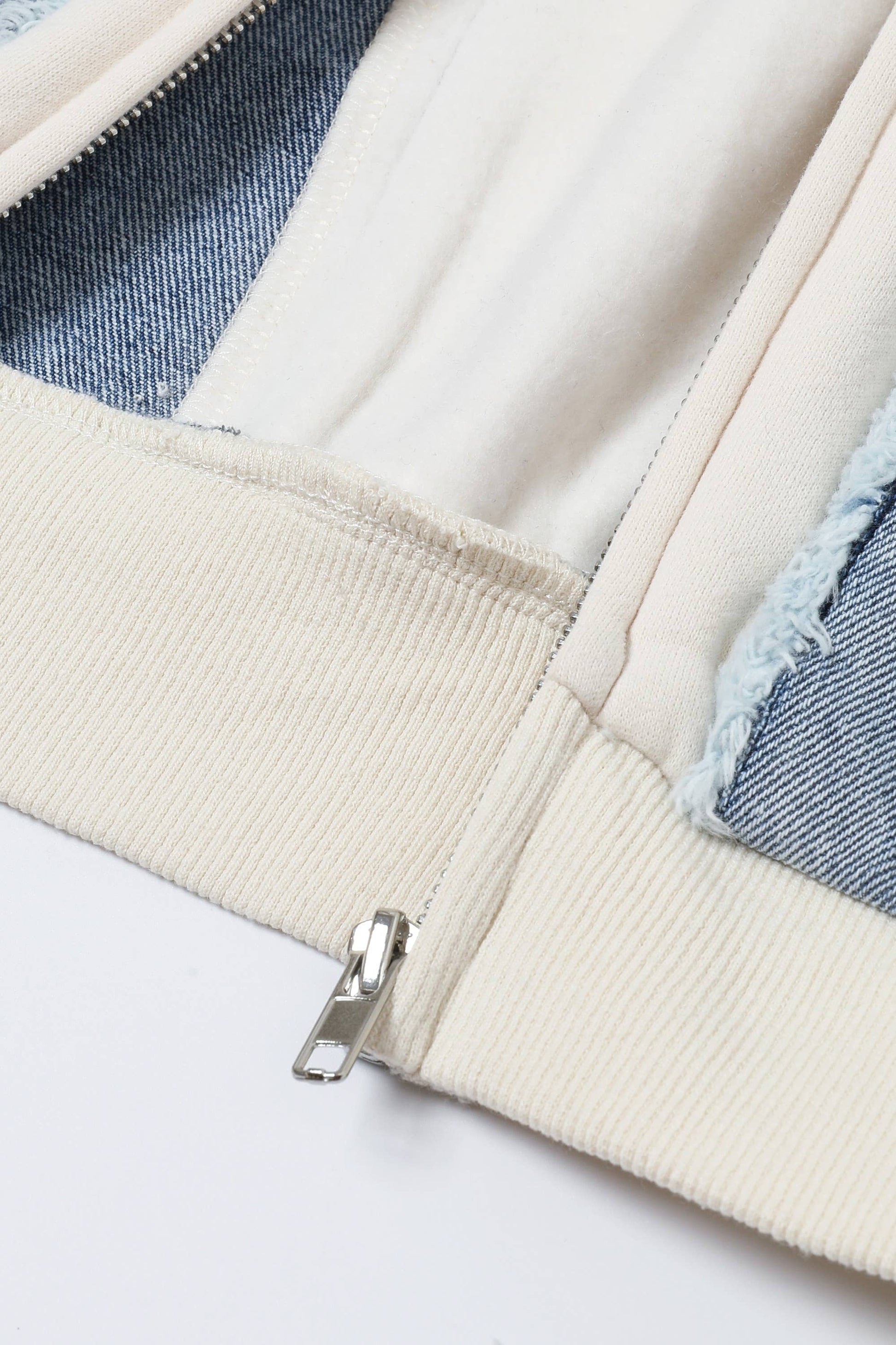 Cassie Denim Hybrid Hoodie