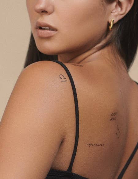 Ink'd Zodiac Collection: Air Signs Temporary Tattoo Pack