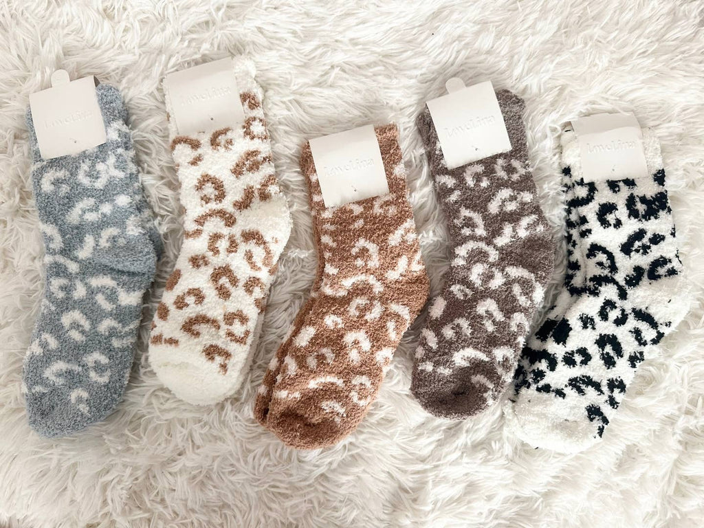 Assorted Leopard Print Socks for Women - JAMI