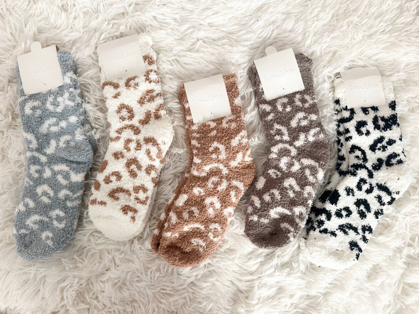 Assorted Leopard Print Socks for Women - JAMI