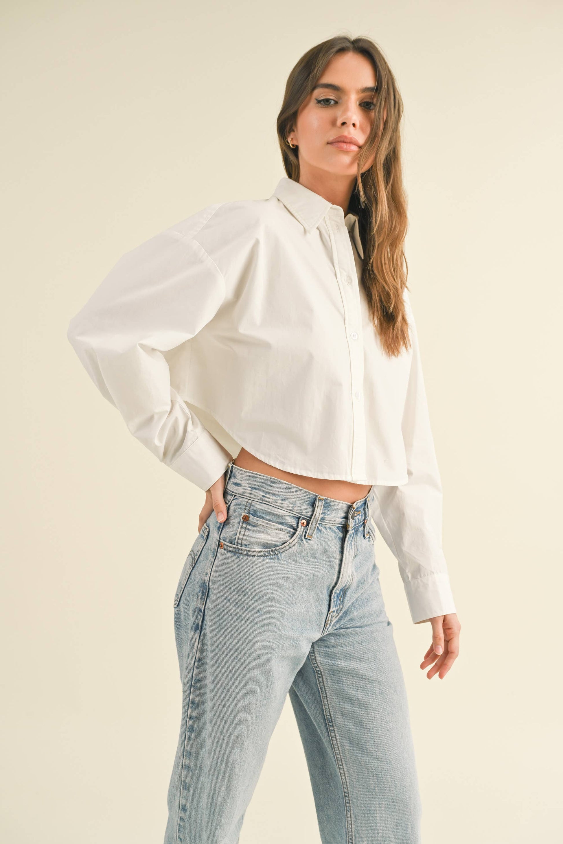 CROPPED BUTTONDOWN SHIRT